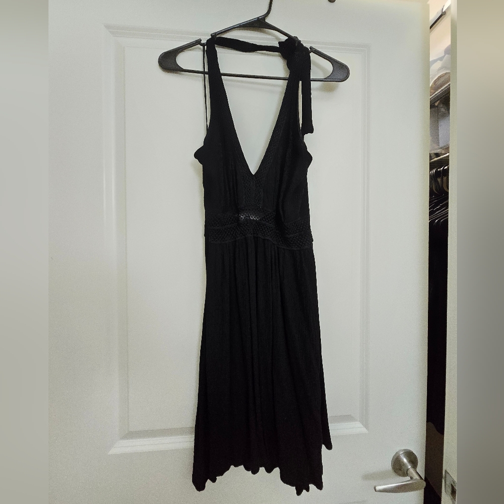 Charlotte Russe Black Halter Sundress